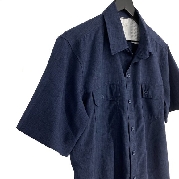 ORVIS Classic Collection Blue Heather Button Up Shirt - Picture 4 of 16